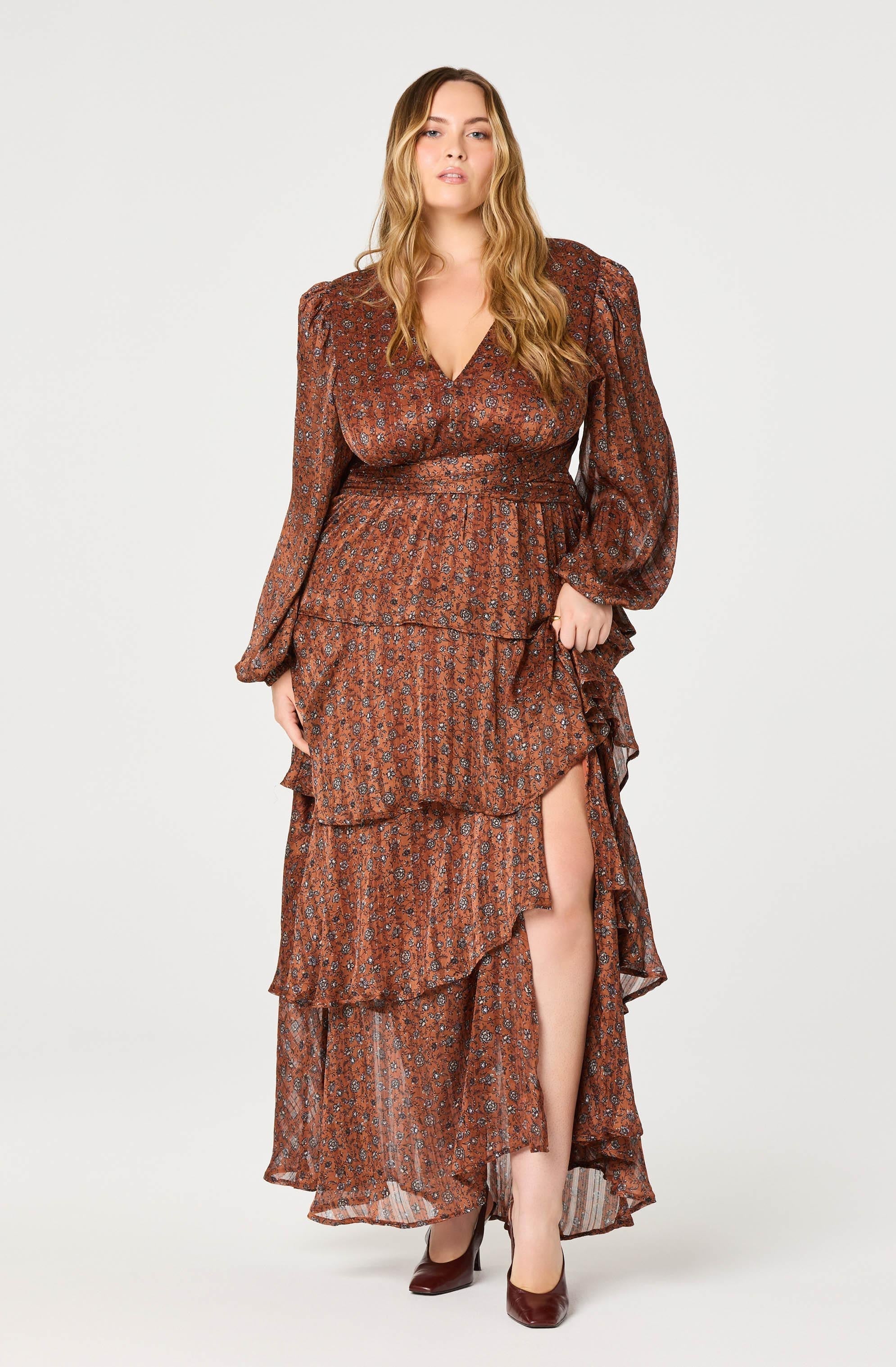 Lbruh Anora Floral Tiered Maxi Dress