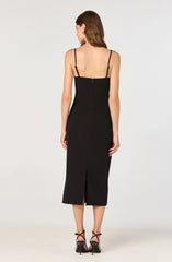 Lbruh Bow Strap Bustier Midi Dress
