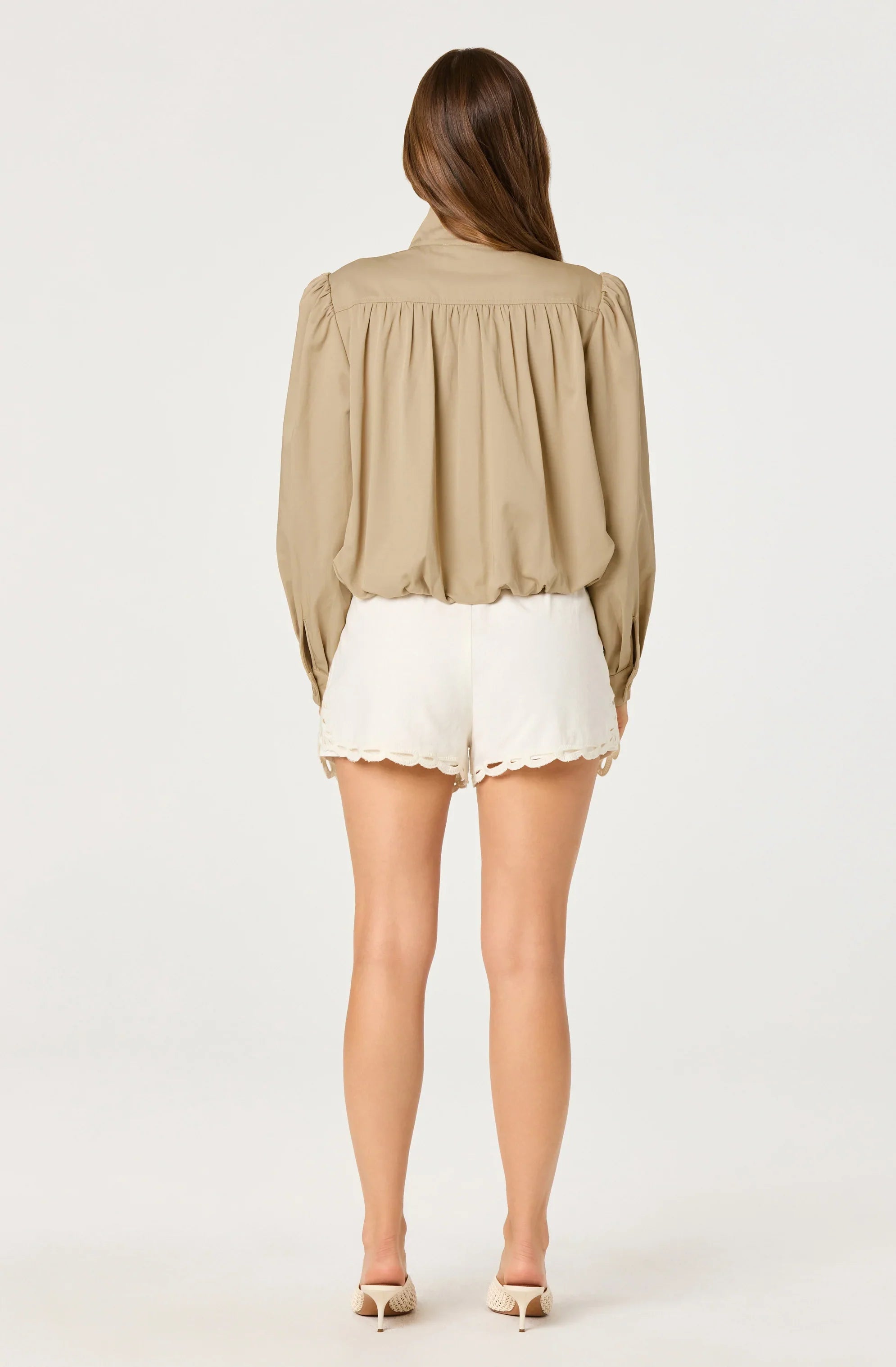 Inixyf Estero Gathered Sleeve Bomber Jacket