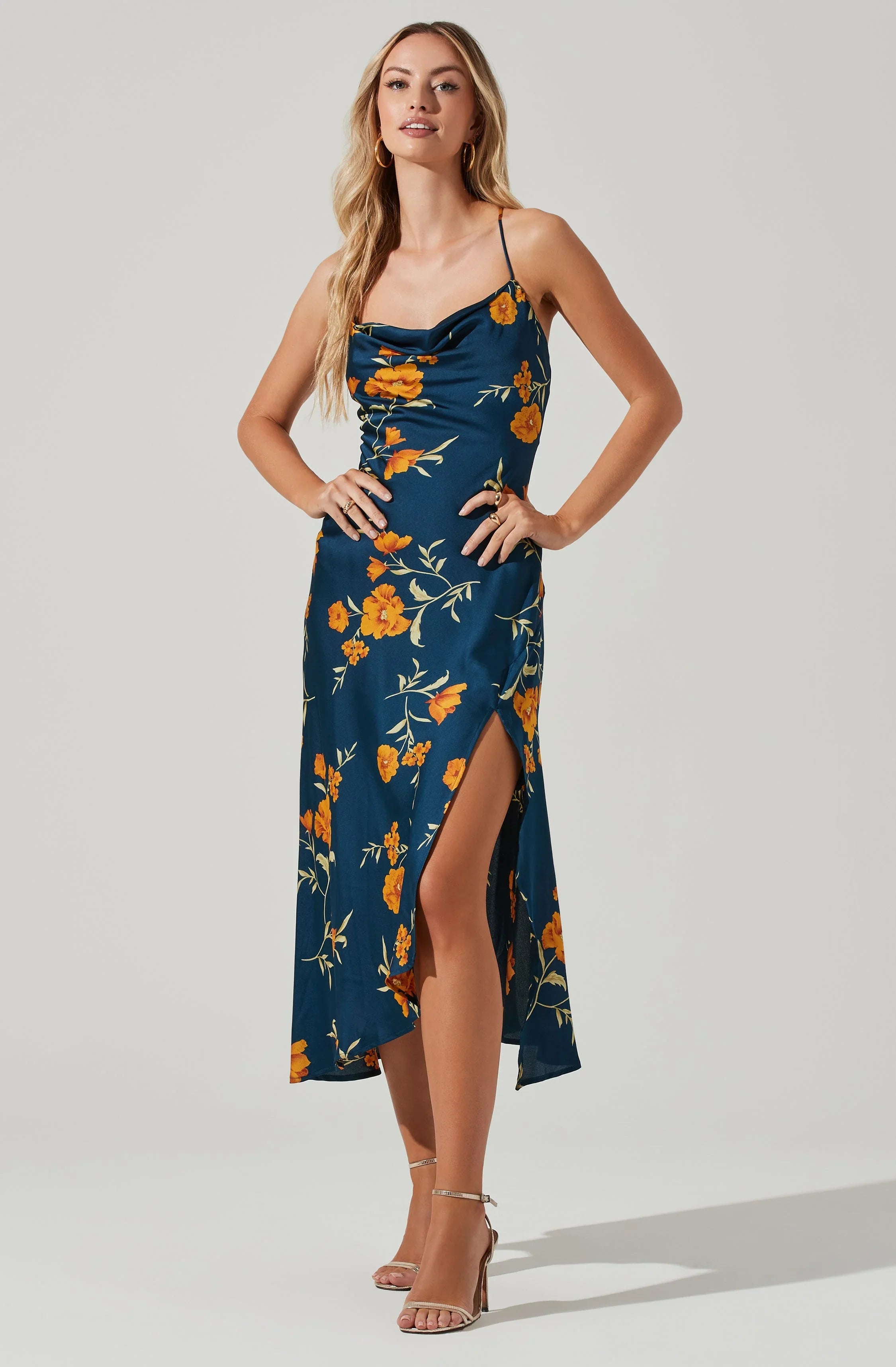 Lbruh Gaia Floral Midi Dress