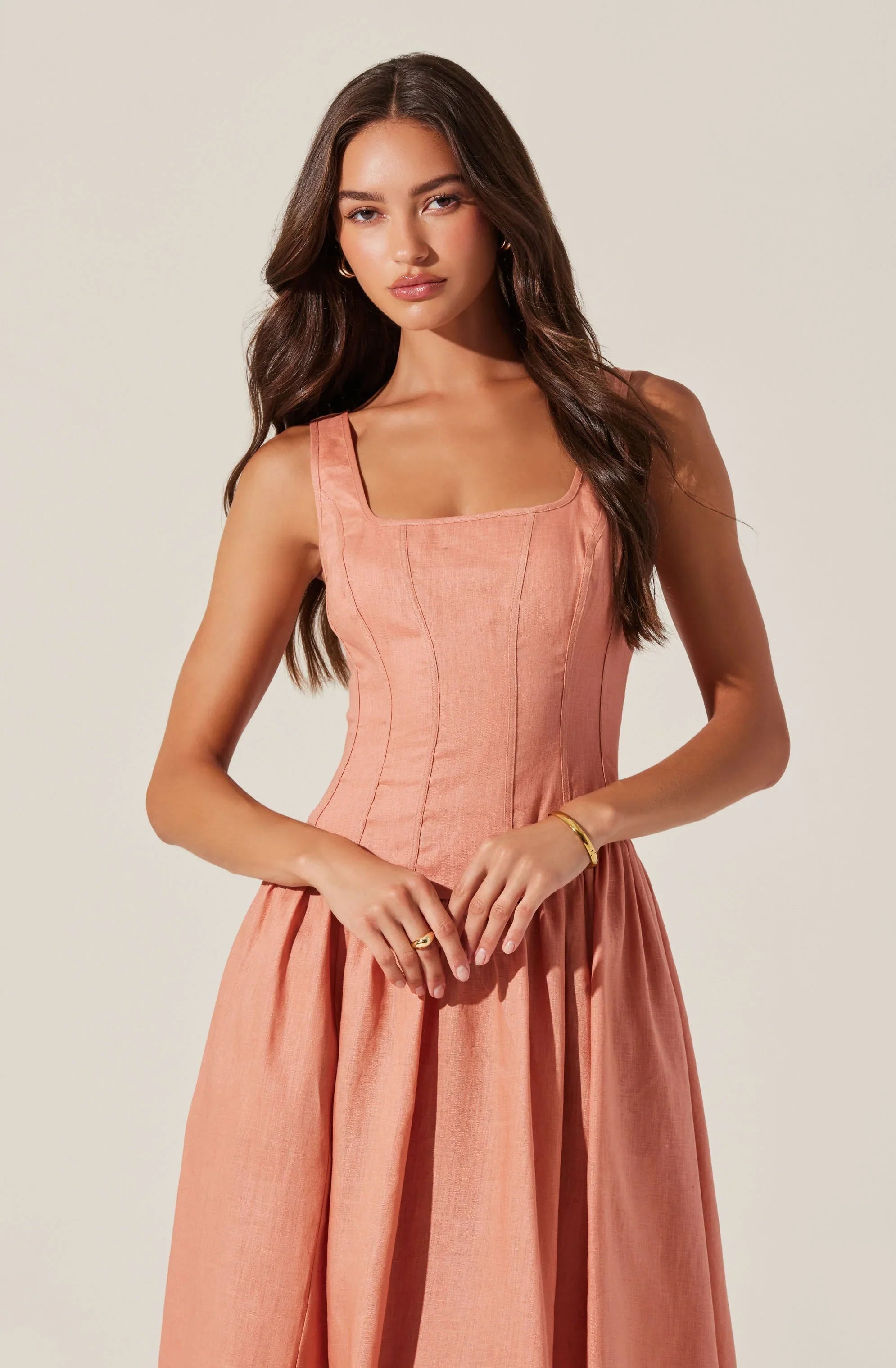 Lbruh Thierry Linen Midi Dress