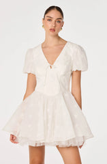 Inixyf Sommer 3D Floral Mini Dress