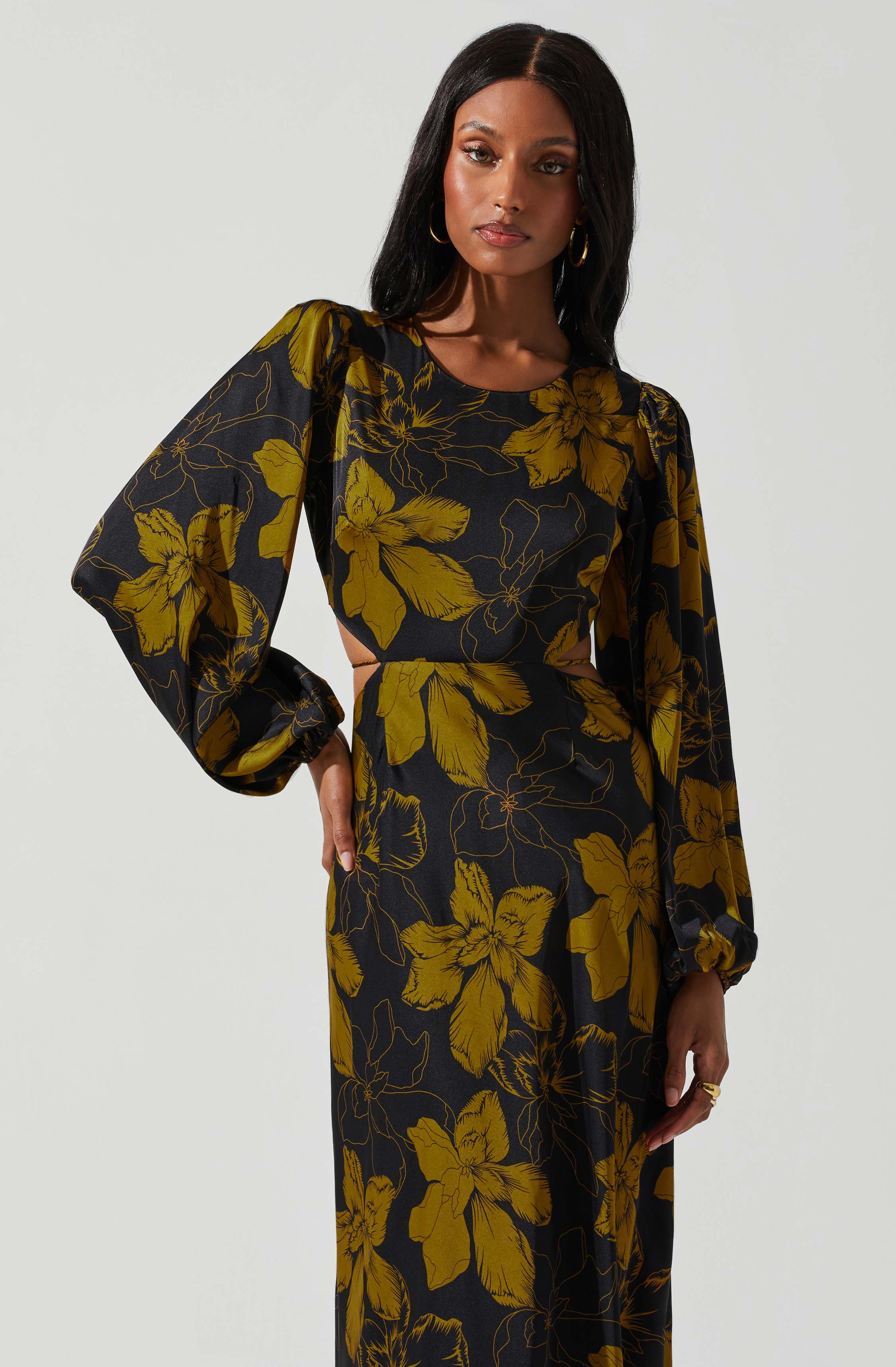 Lbruh Quinn Floral Cutout Maxi Dress