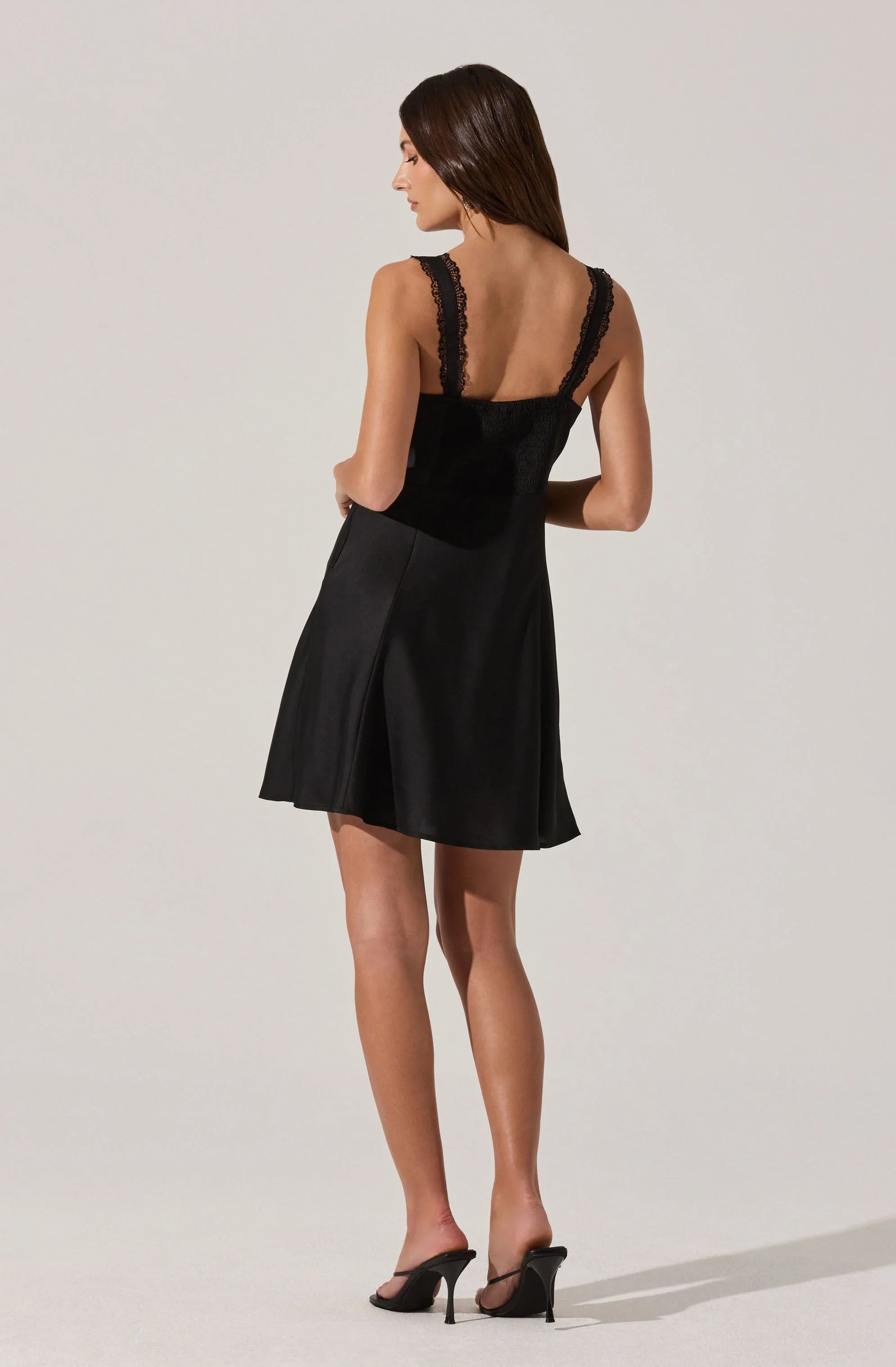 Lbruh Alva Lace Trim Mini Dress