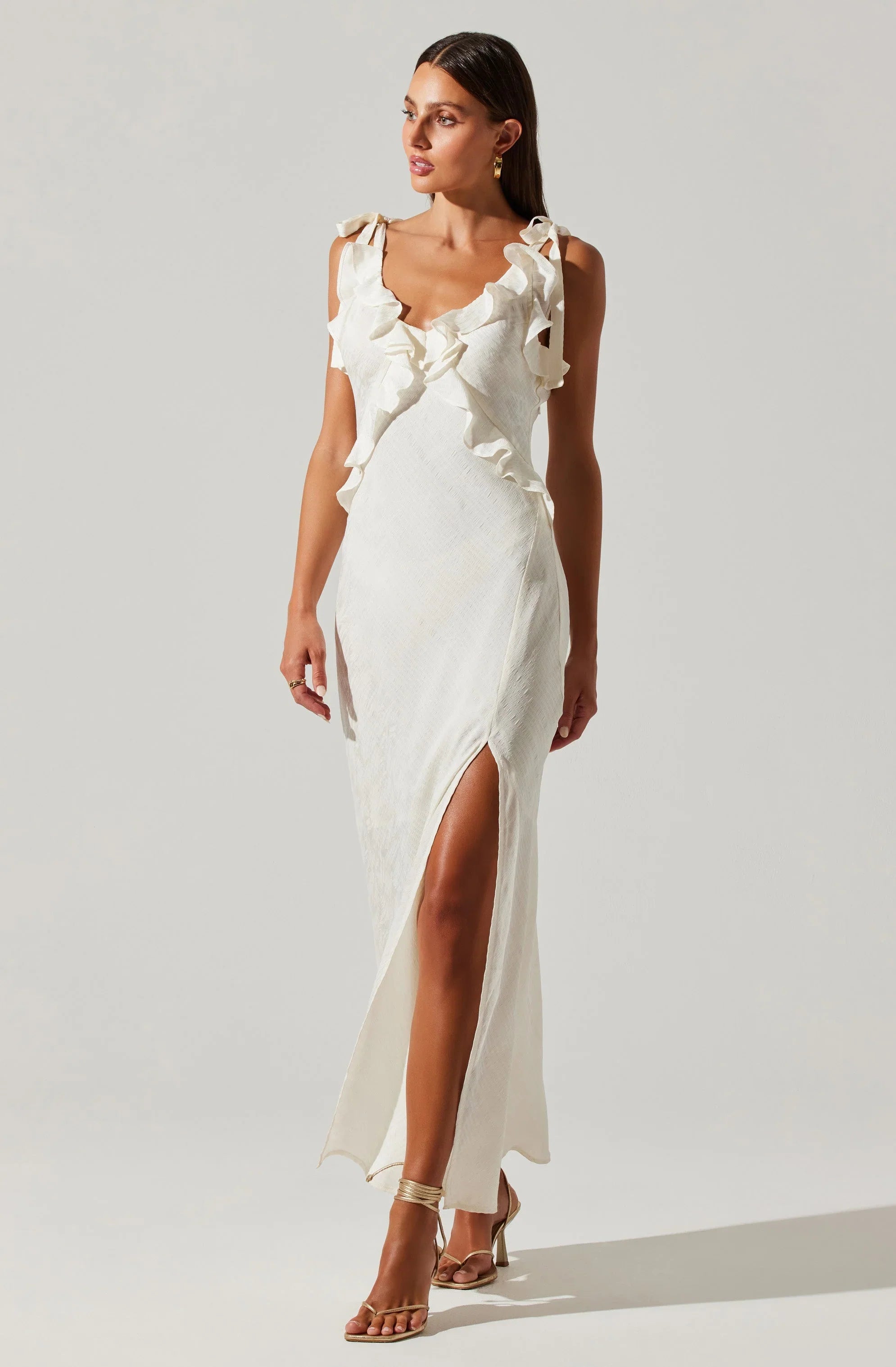 Lbruh Sorbae Ruffle Maxi Dress