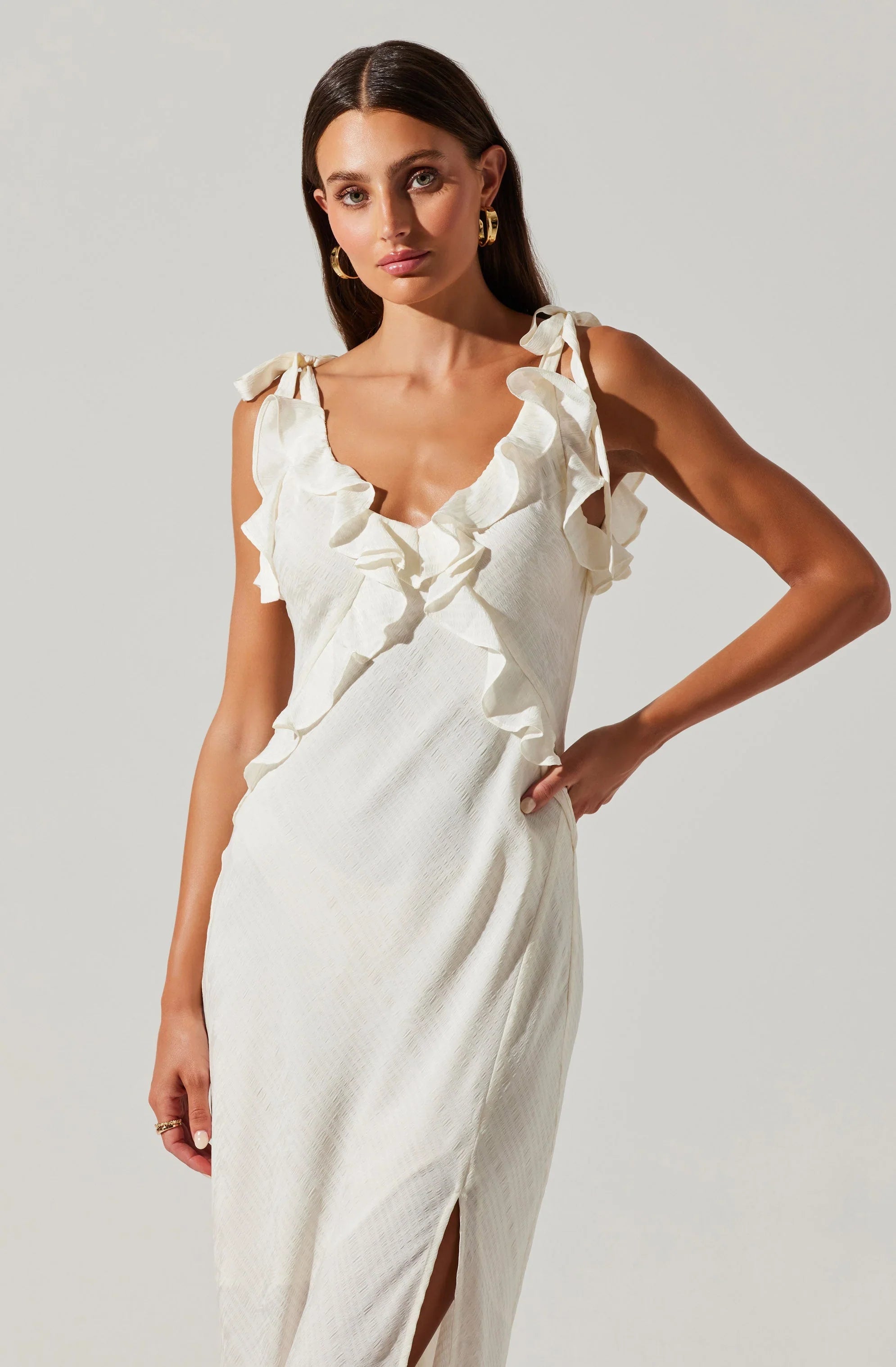 Lbruh Sorbae Ruffle Maxi Dress