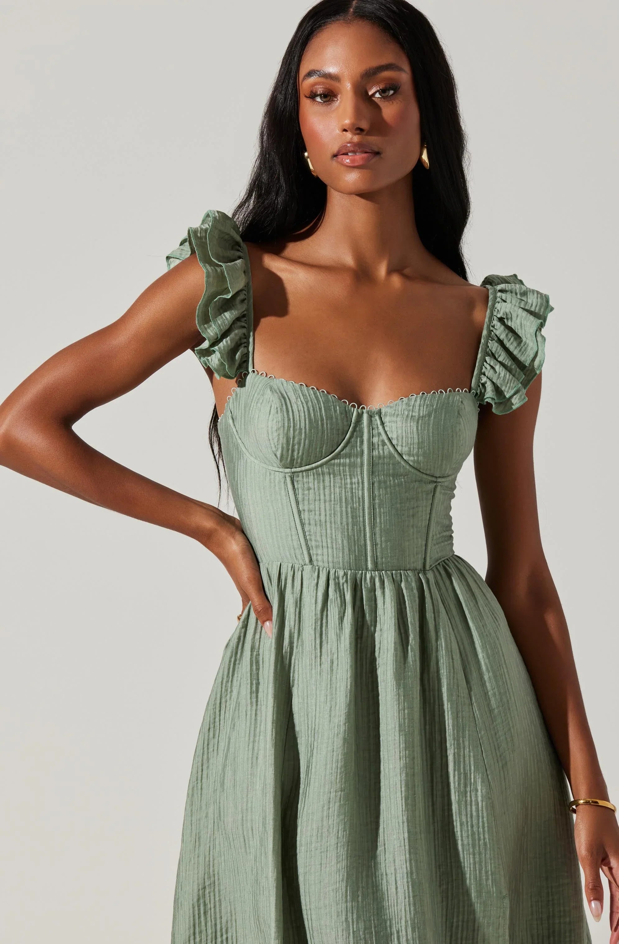 Lbruh Wedelia Bustier Midi Dress