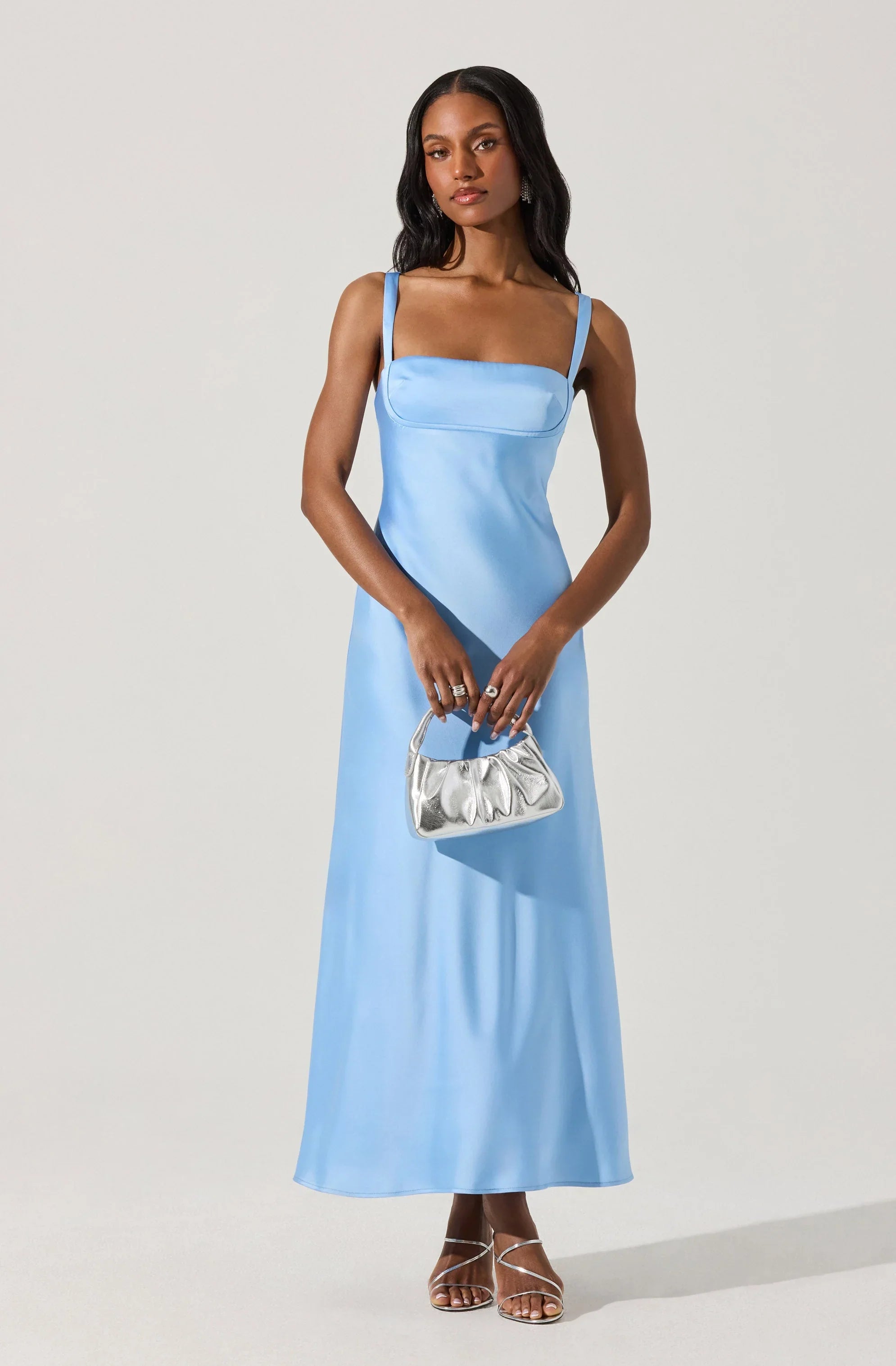 Inixyf Stacie Satin Maxi Dress