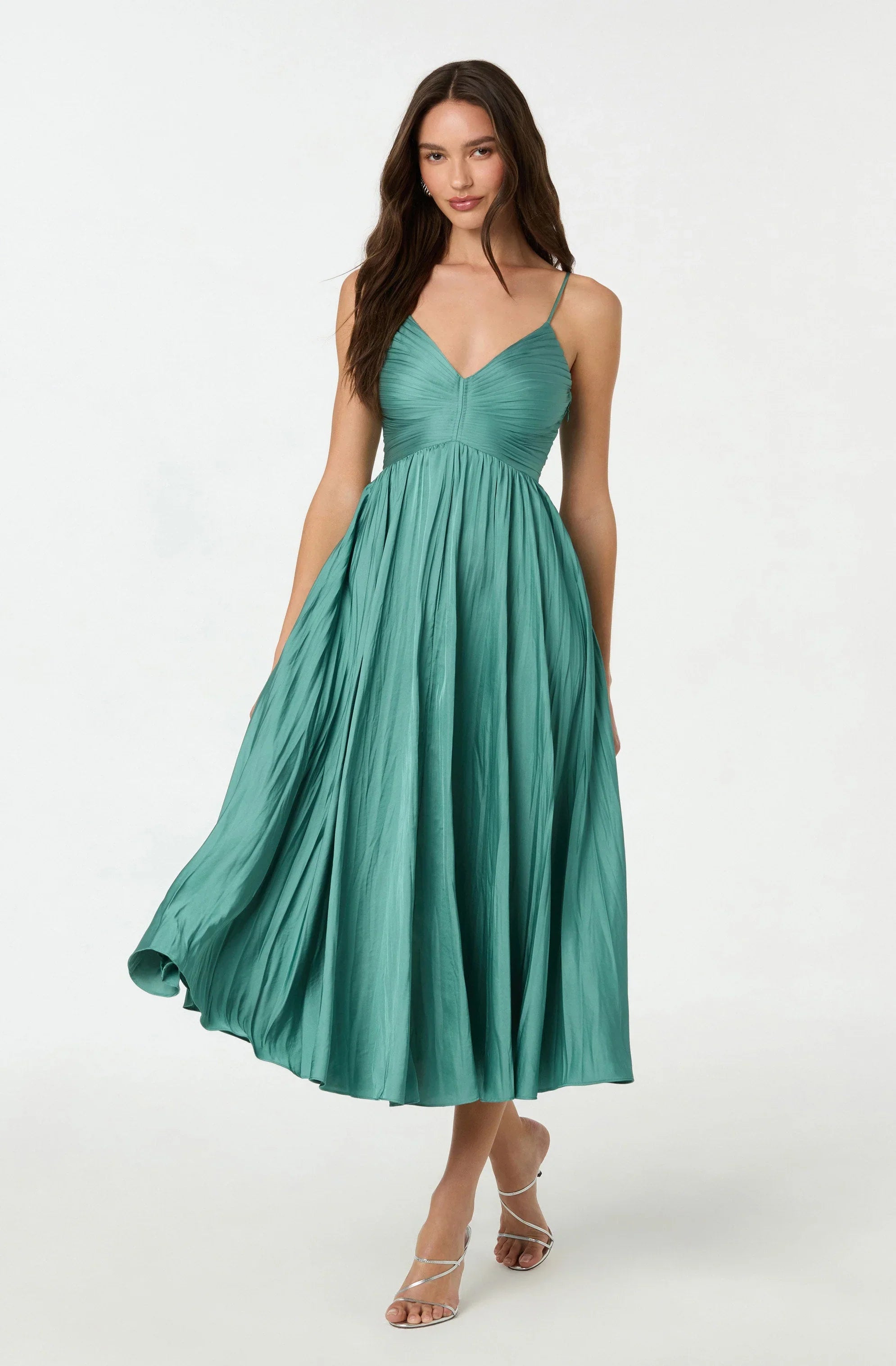 Inixyf Maeve Pleated Midi Dress