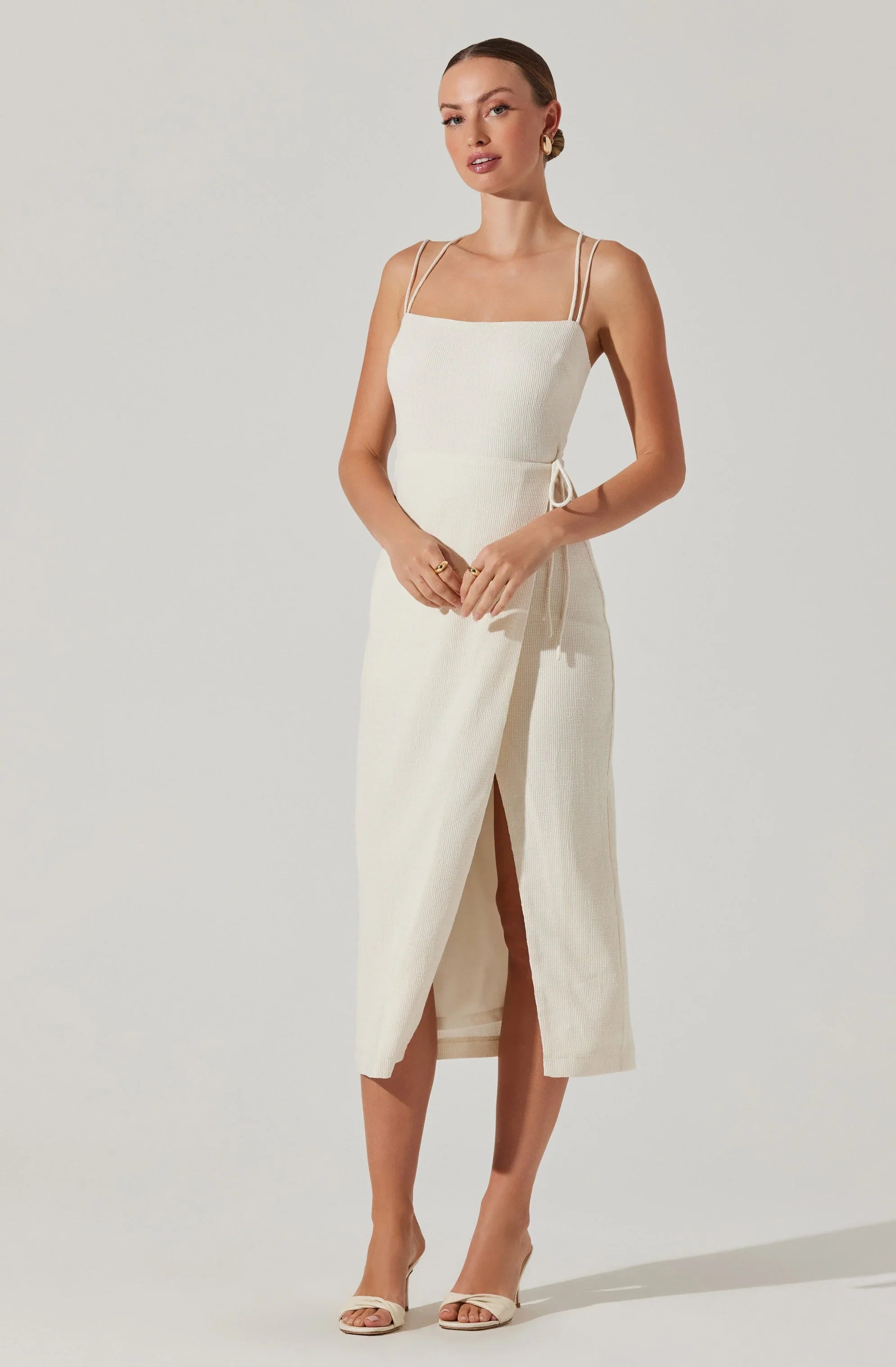 Lbruh Brinda Wrap Midi Dress