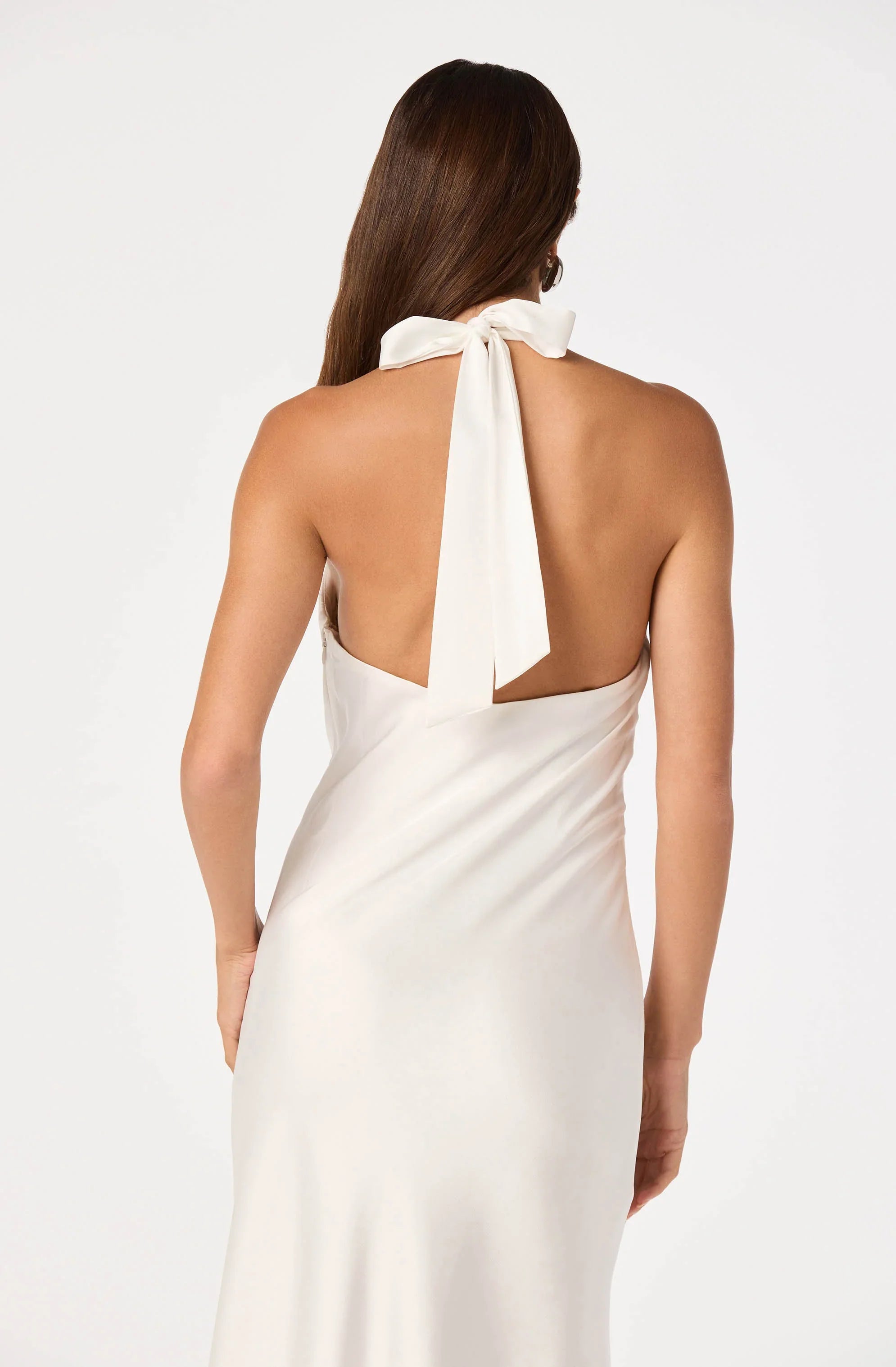 Lbruh Lara Sweetheart Halter Maxi Dress