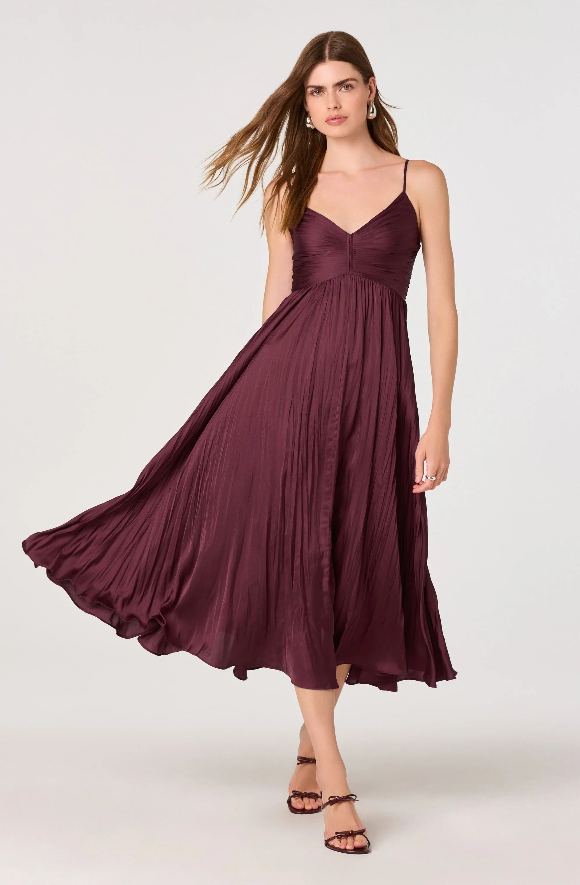 Inixyf Maeve Pleated Midi Dress