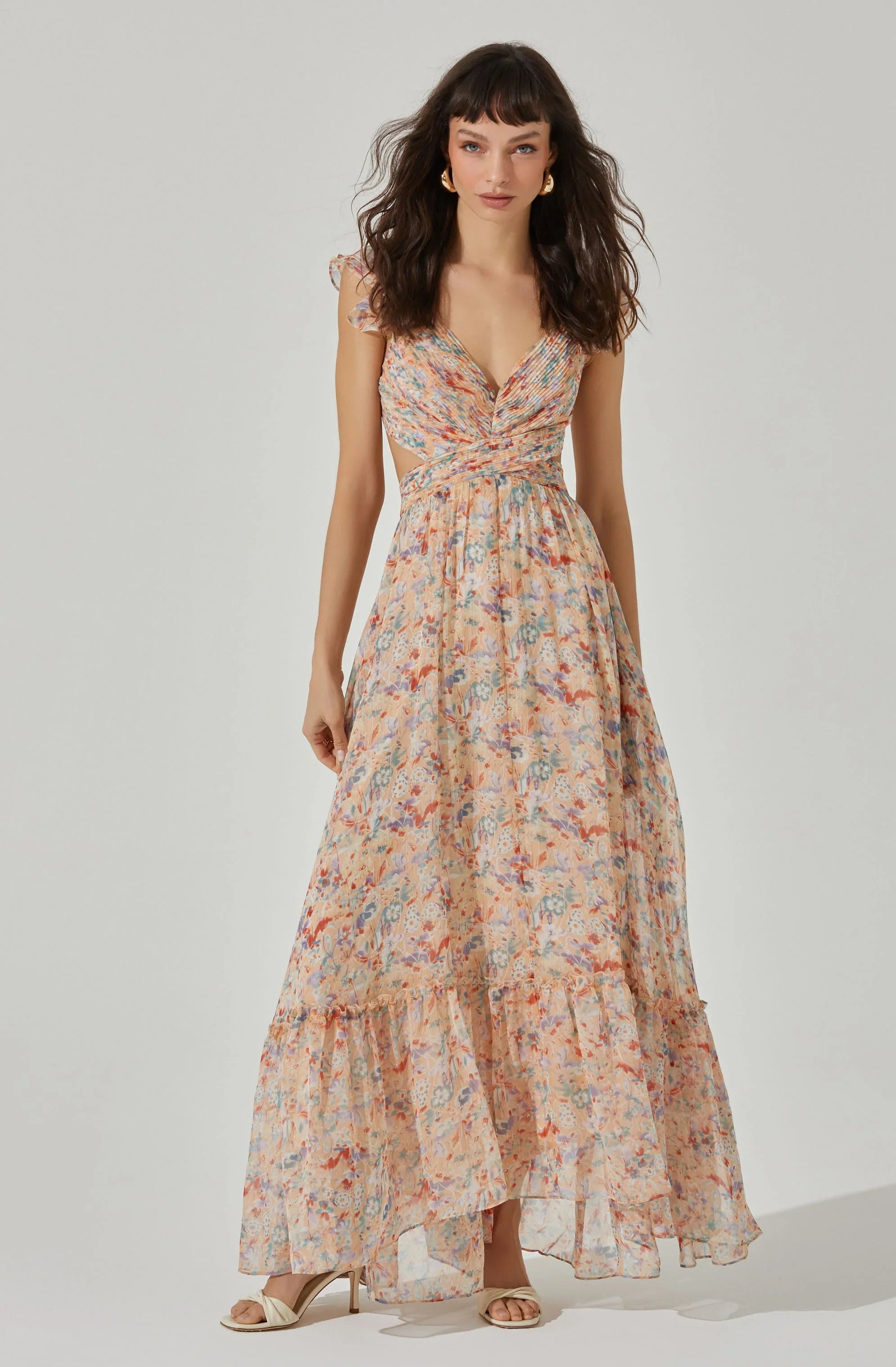 Lbruh Primrose Floral Strappy Back Maxi Dress