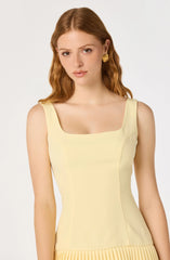Inixyf Jadah Layered Pleated Mini Dress