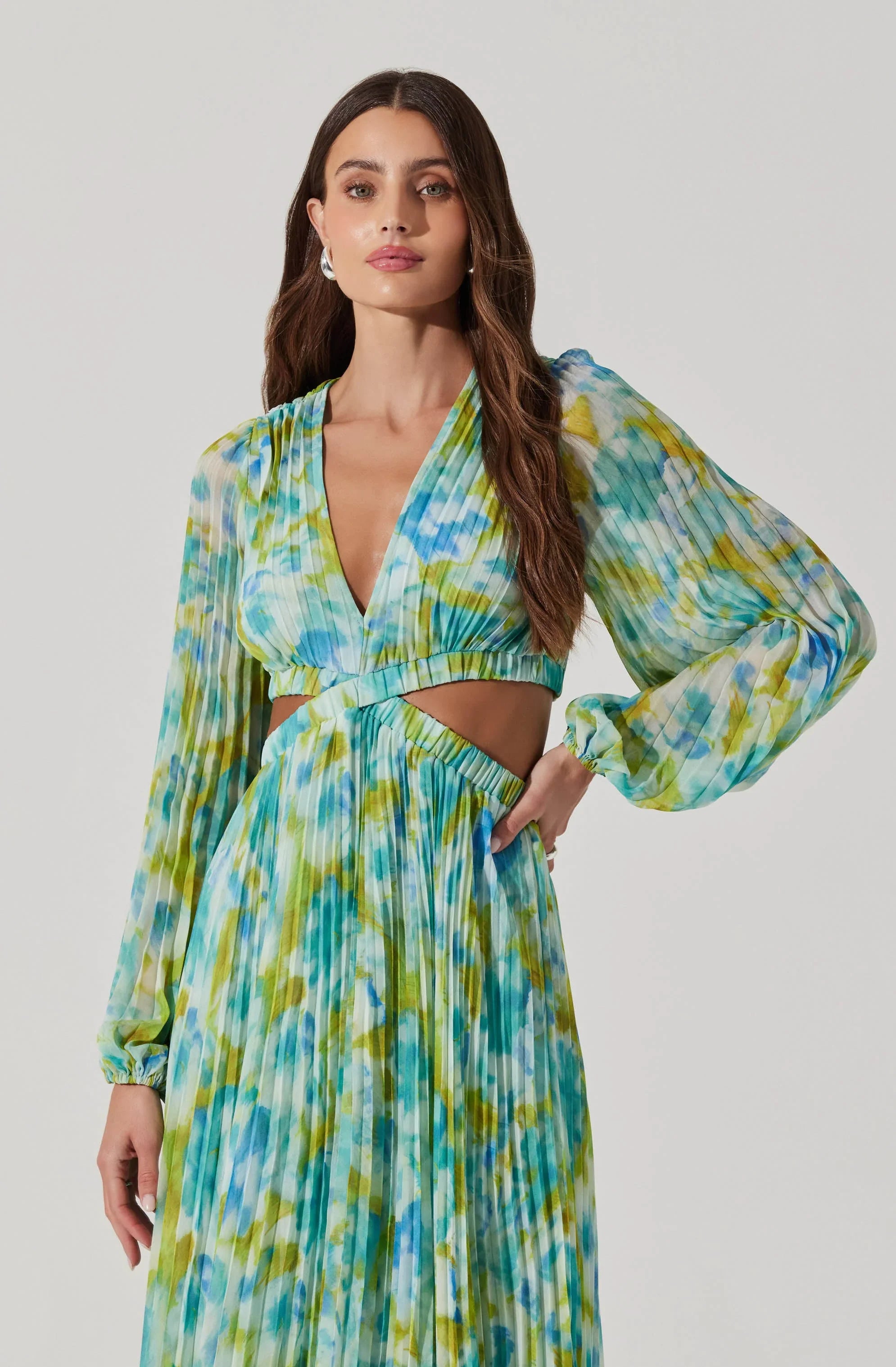Lbruh Revery Floral Long Sleeve Maxi Dress