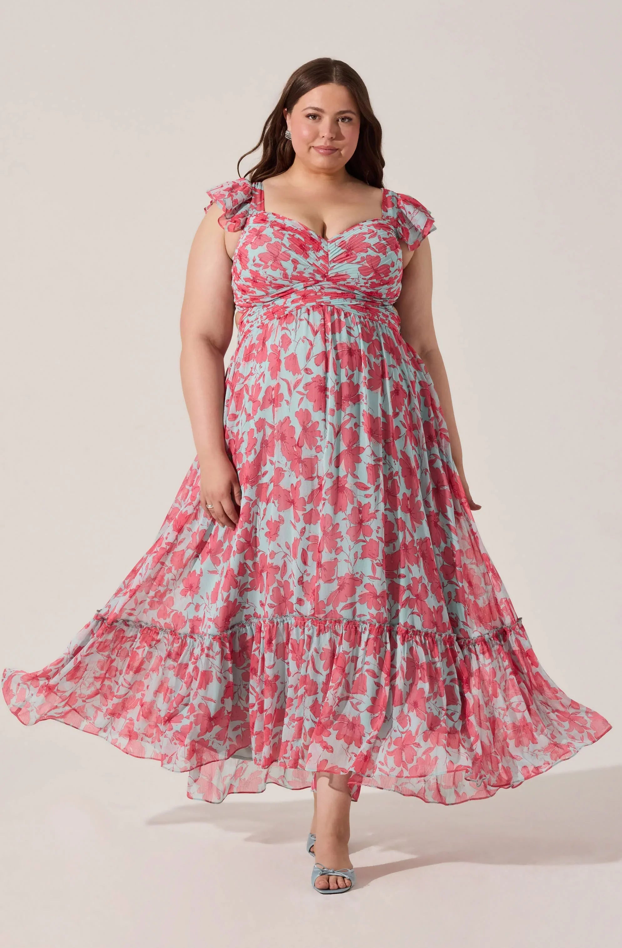 Lbruh Primrose Floral Strappy Back Maxi Dress