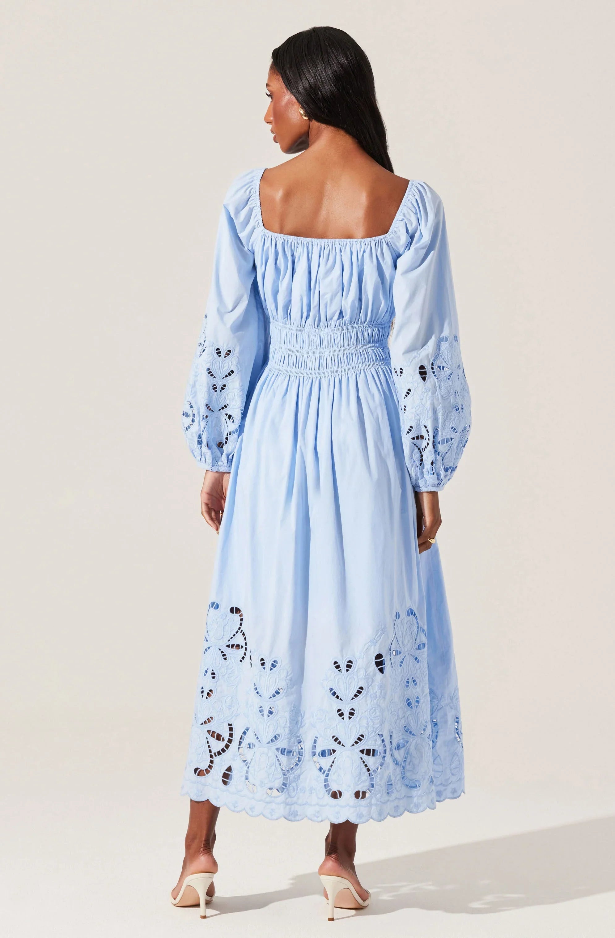 Lbruh Wisnia Eyelet Embroidered Dress