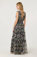 Lbruh Edessa Floral Tiered Ruffle Maxi Dress