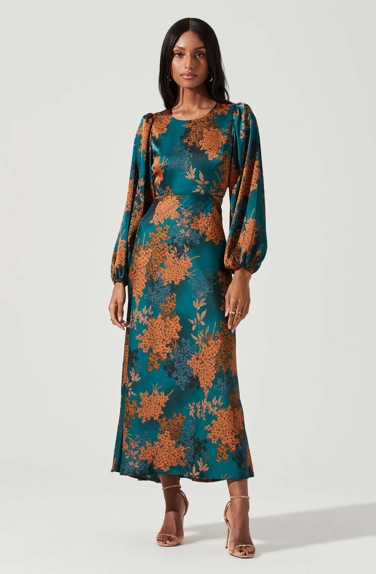 Lbruh Quinn Floral Cutout Maxi Dress