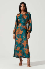 Lbruh Quinn Floral Cutout Maxi Dress