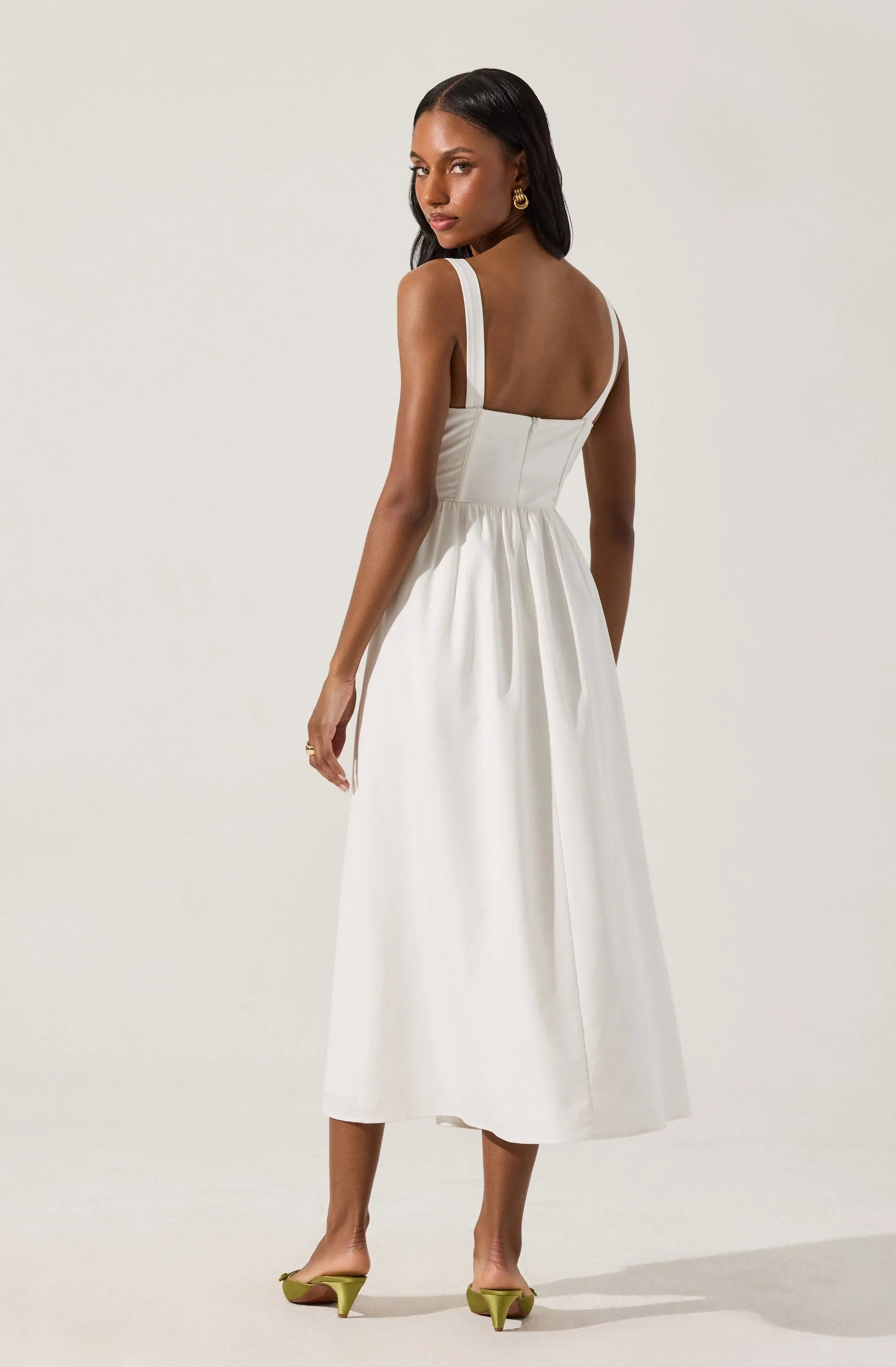 Lbruh Sweetheart Corset Linen Dress