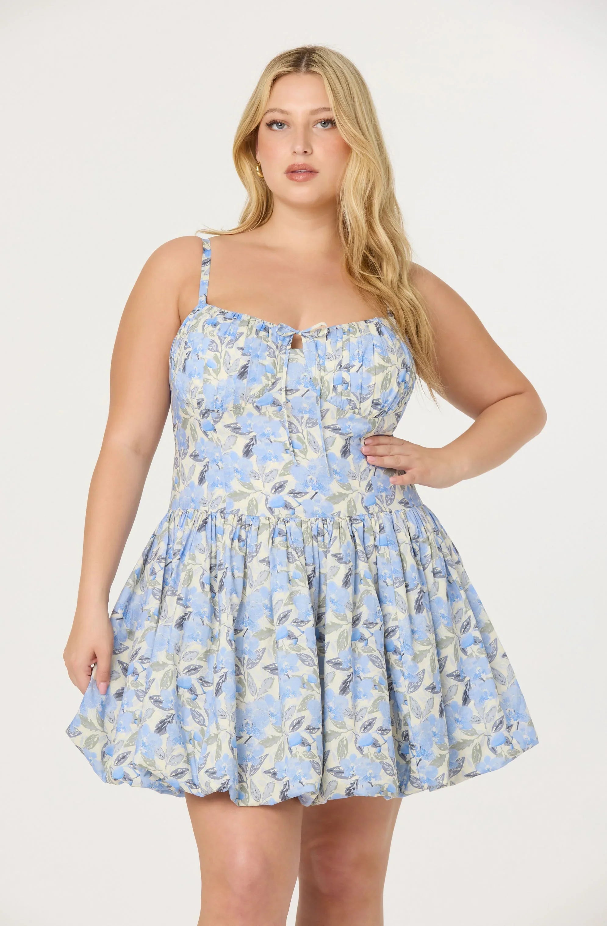 Lbruh Larissa Floral Bubble Mini Dress