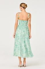 Inixyf Halcyon Floral 3D Flower Appliqué Midi Dress