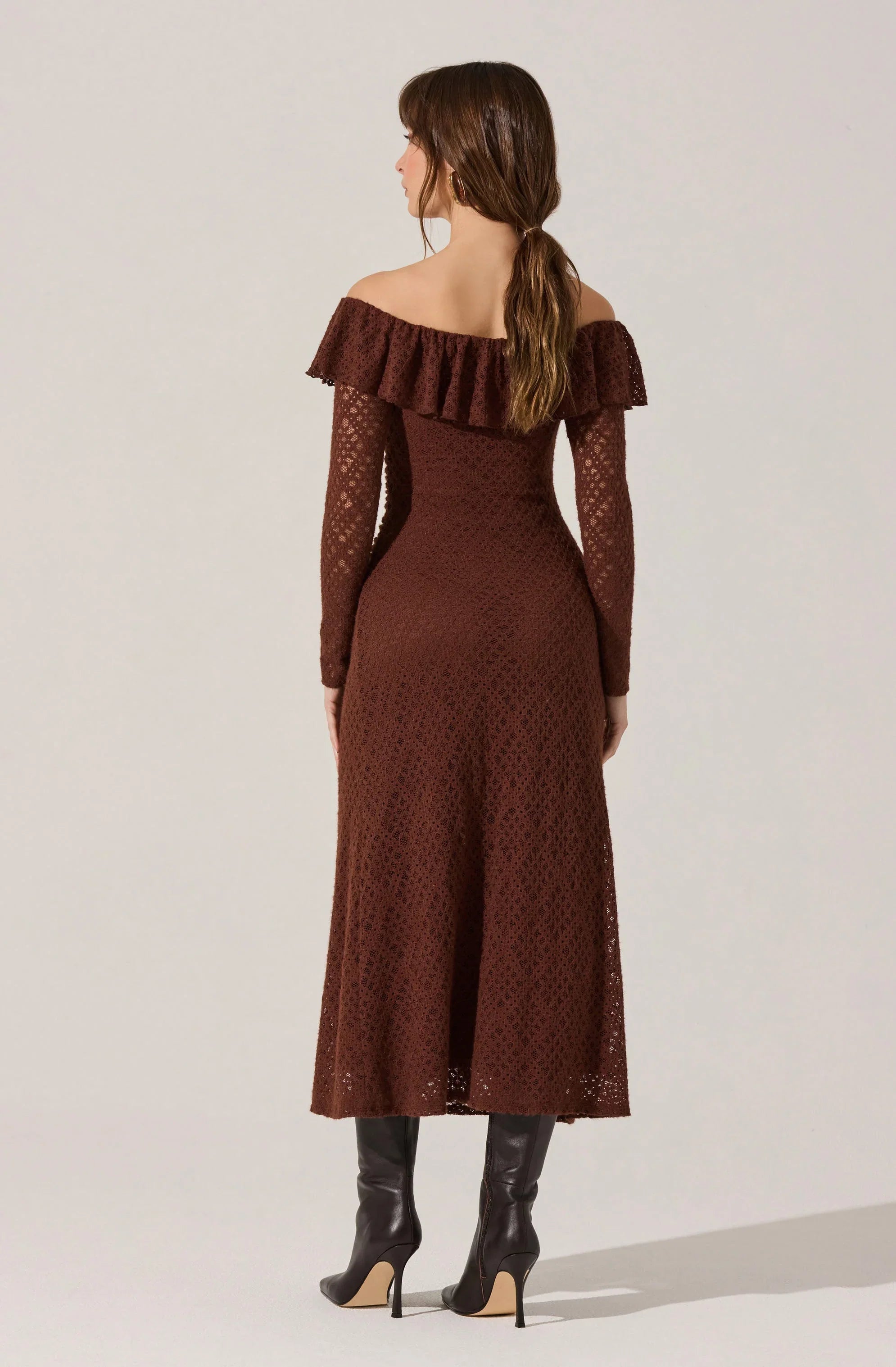 Lbruh Dorian Ruffle Off Shoulder Dress