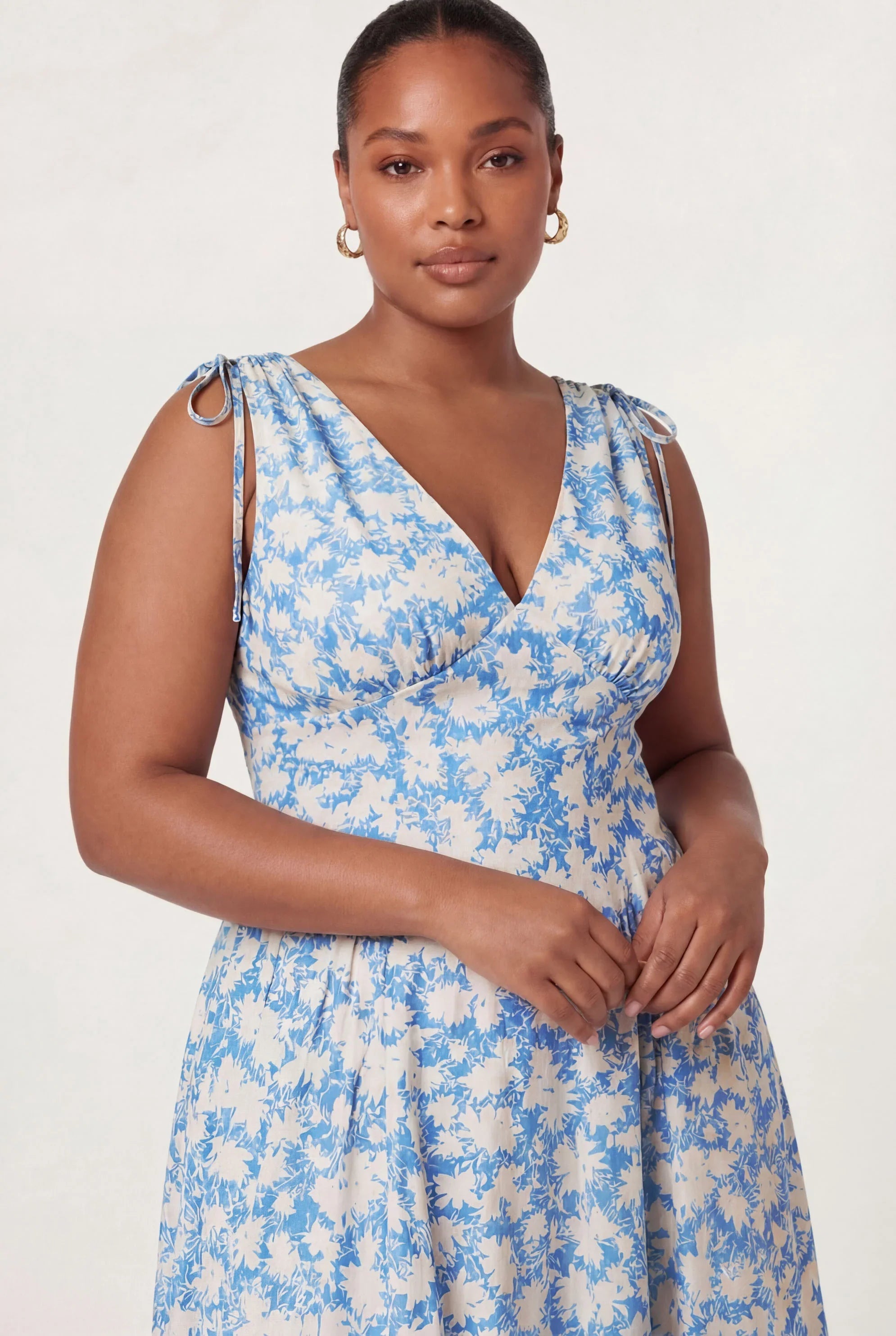 Inixyf Emmery Floral Wrap Midi Dress