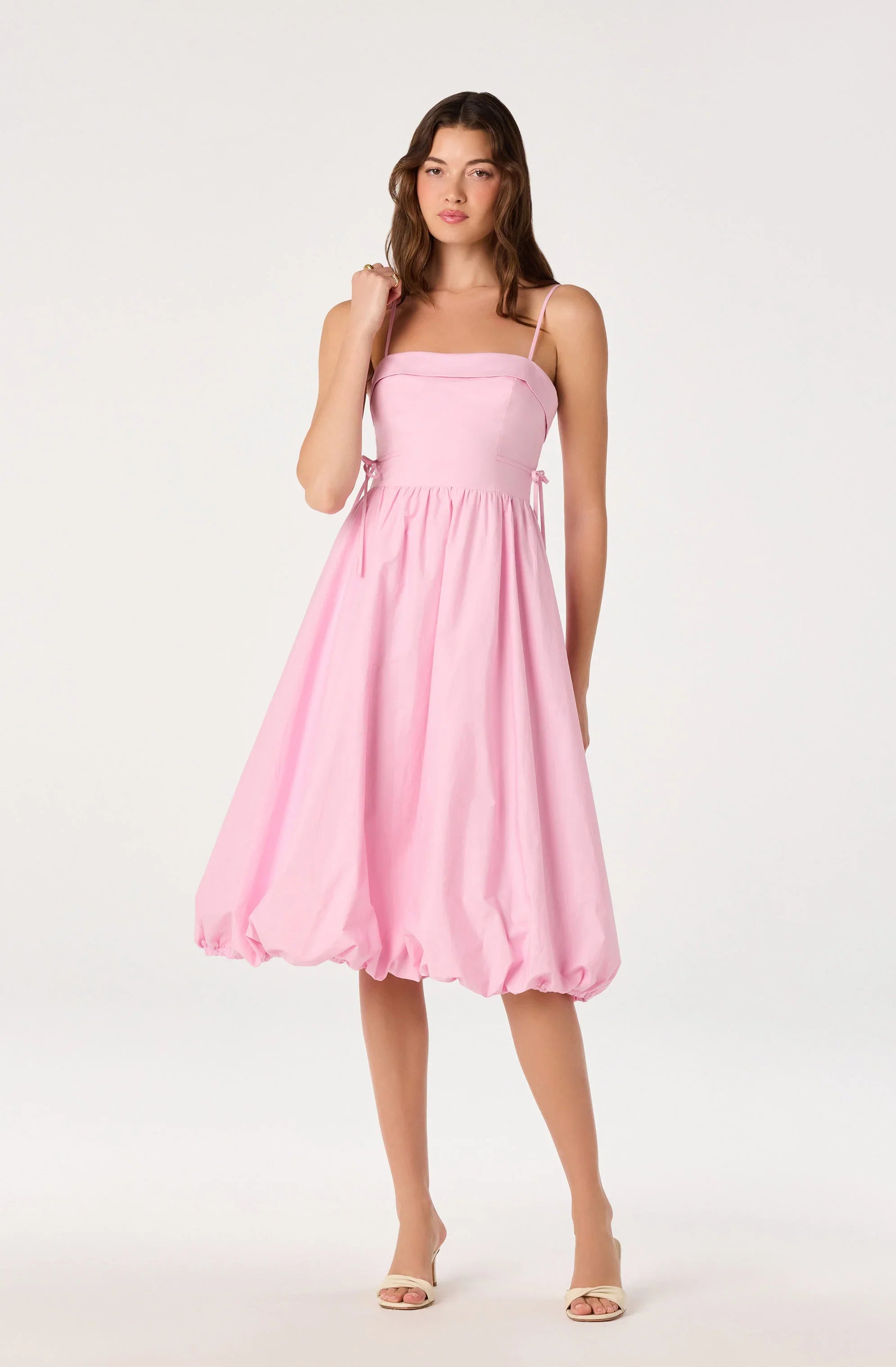 Inixyf Dahlia Bubble Hem Midi Dress