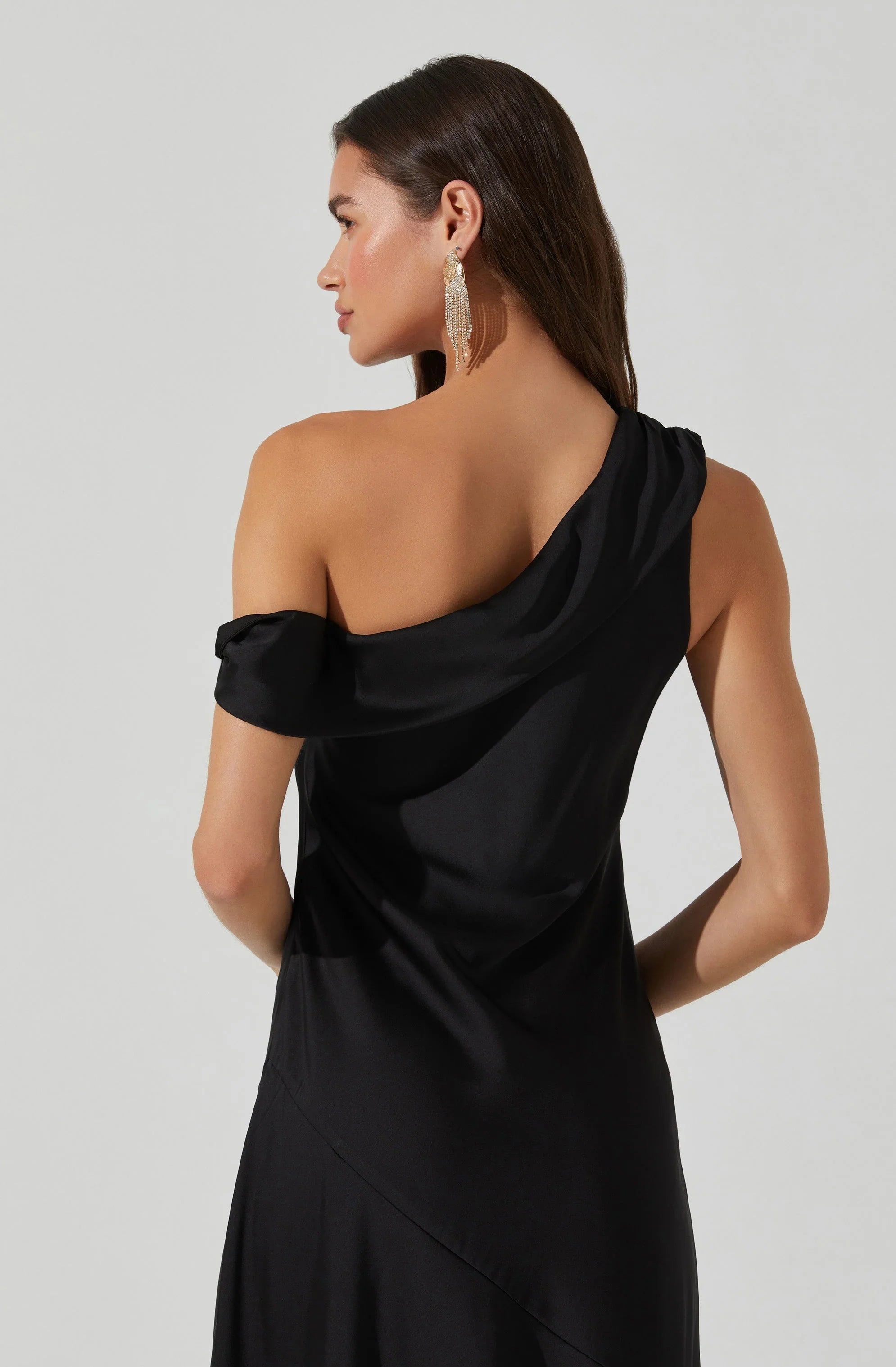 Lbruh Orissa Satin Off Shoulder Dress