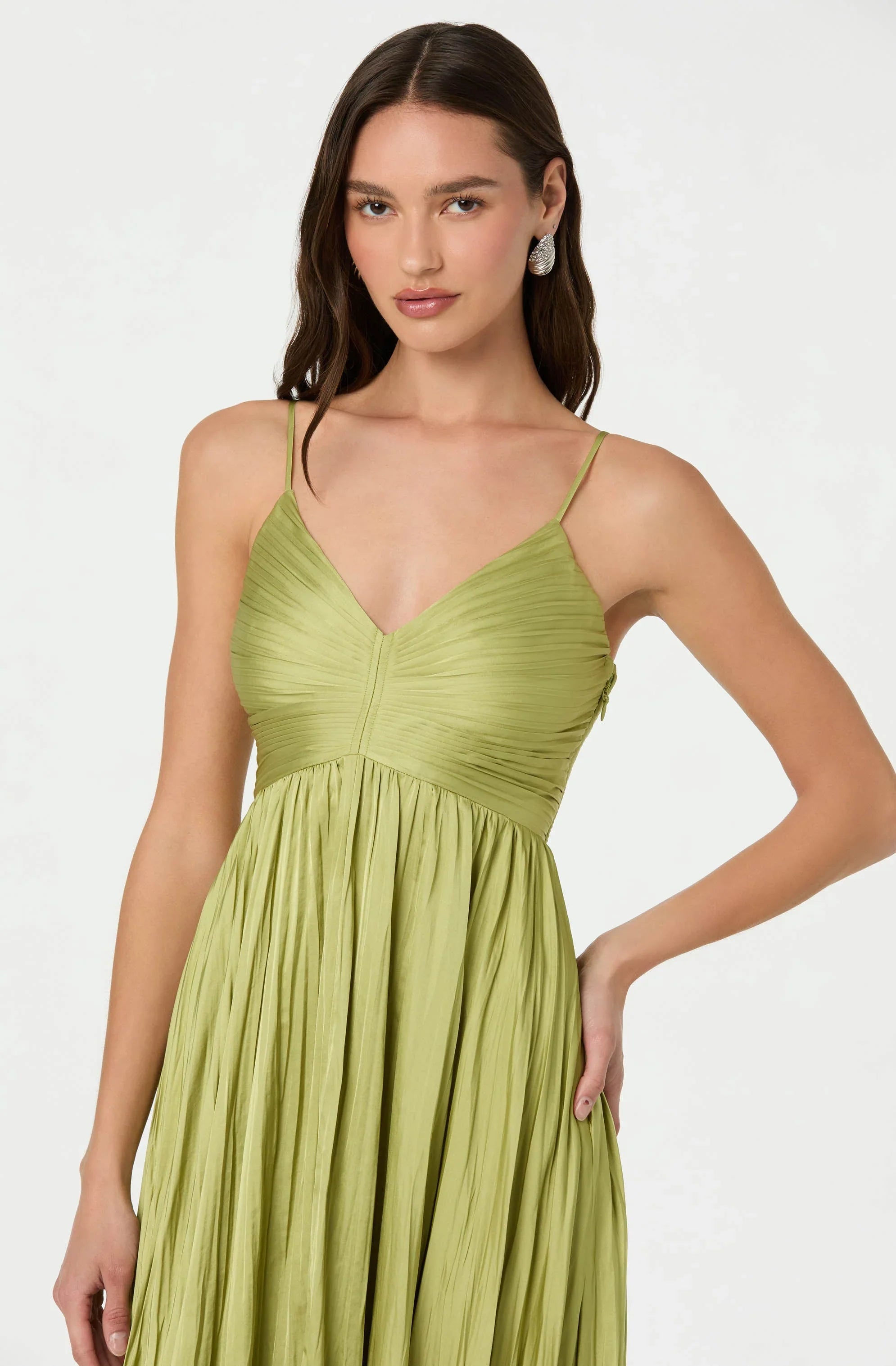 Inixyf Maeve Pleated Midi Dress