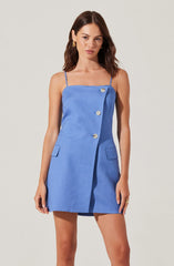 Lbruh Azria Button-Front Wrap Dress