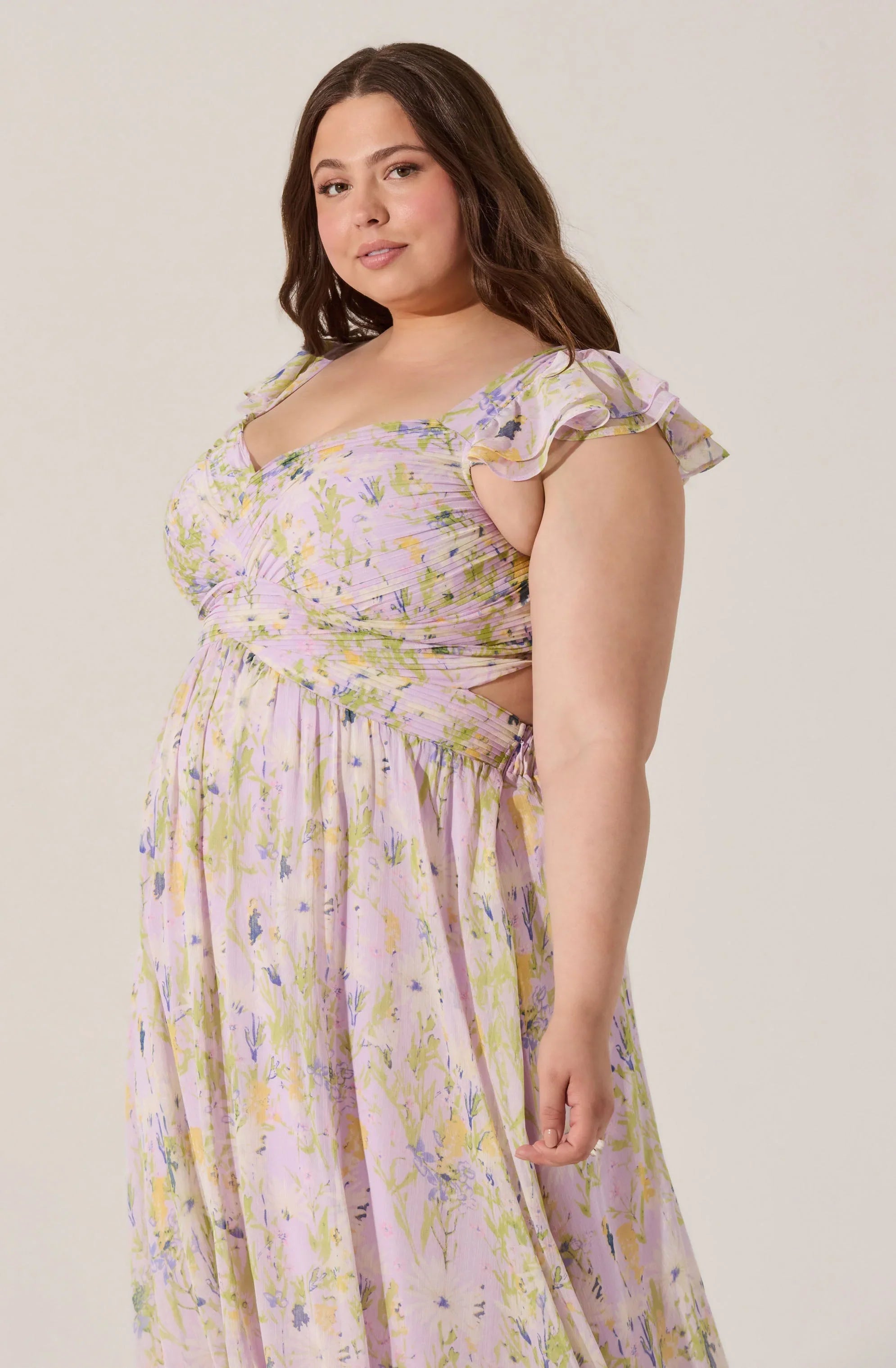Lbruh Primrose Floral Strappy Back Maxi Dress