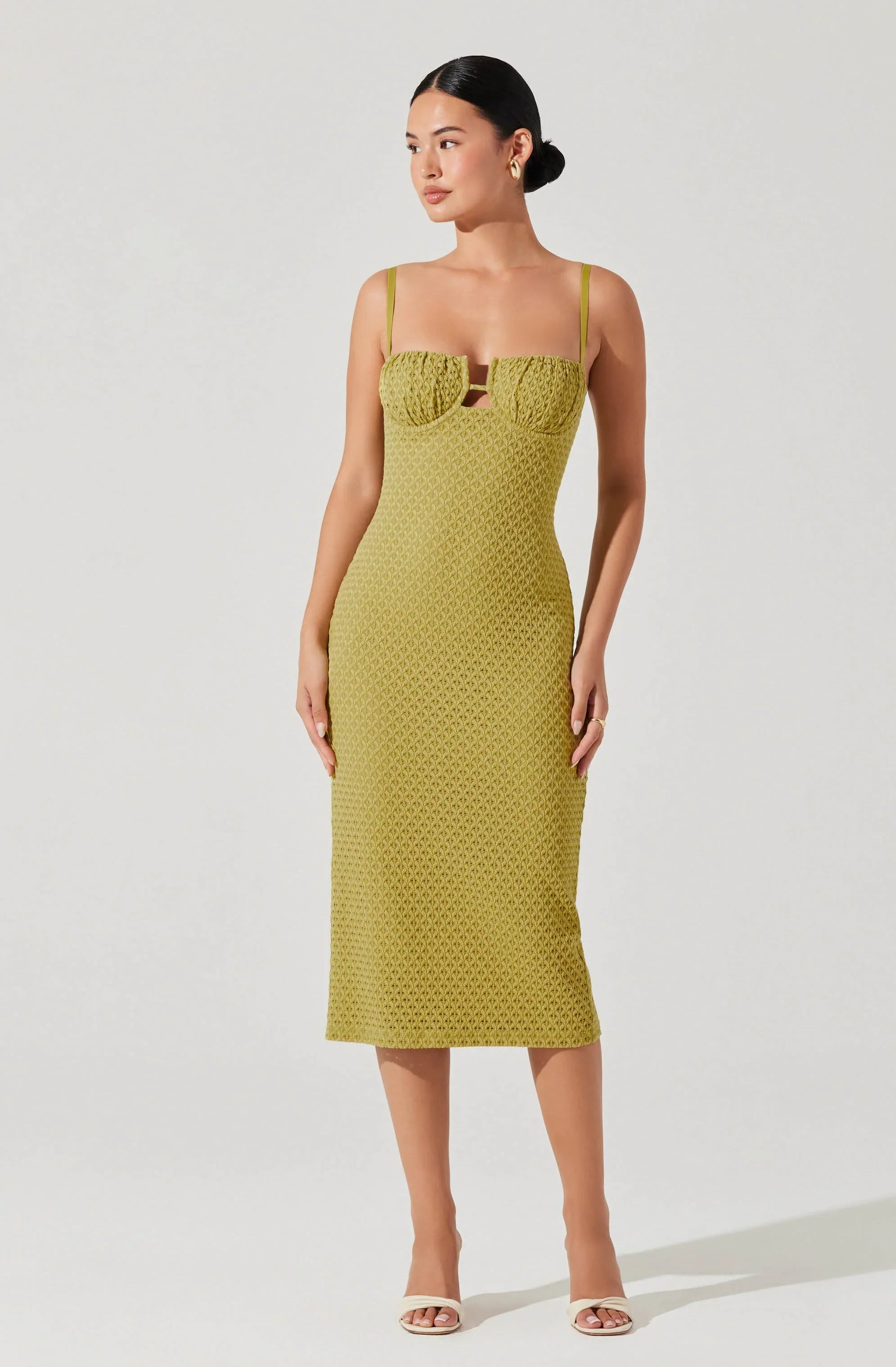 Lbruh Jaida Bustier Bodycon Midi Dress