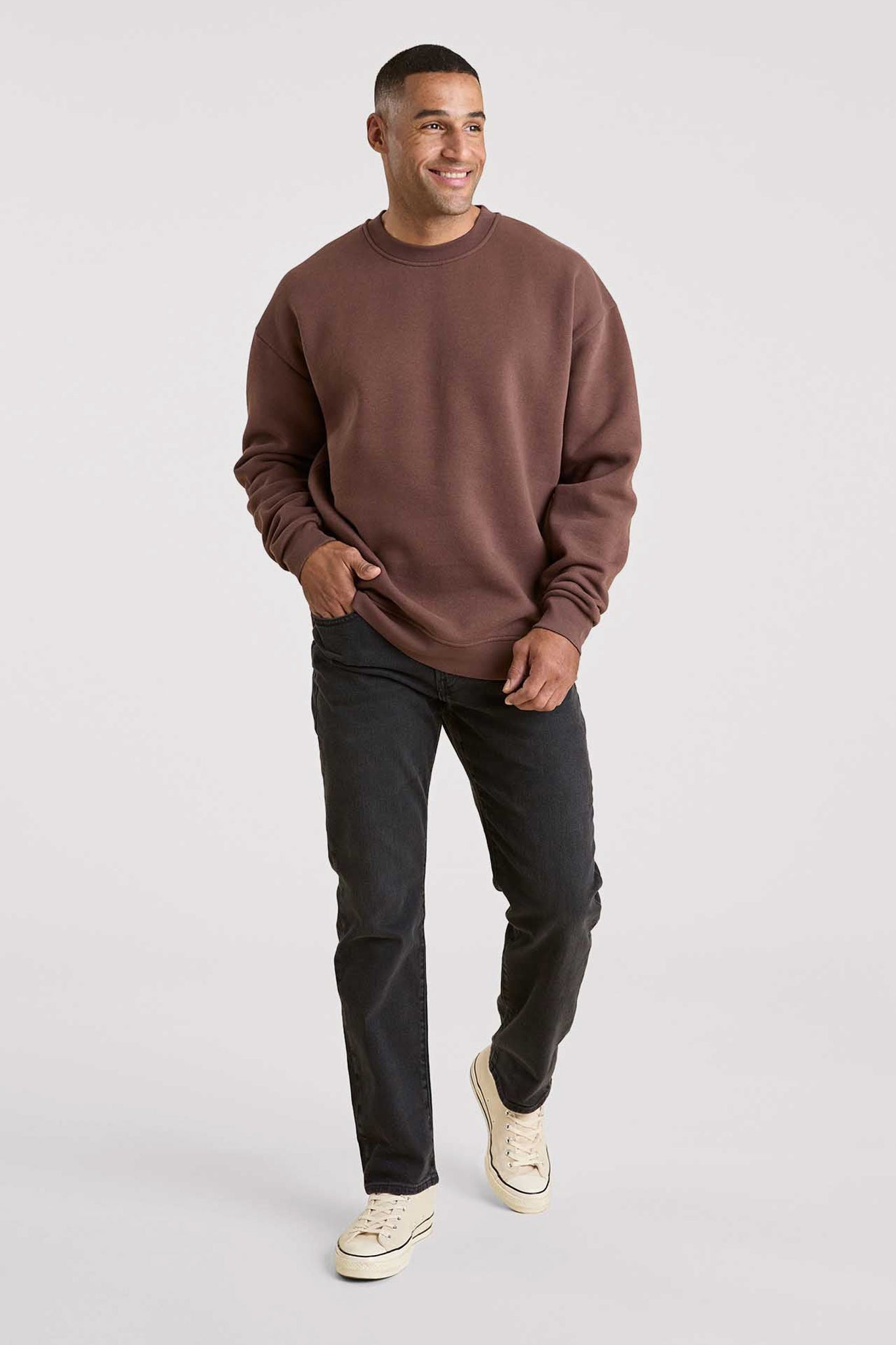Men's Classic Crewneck Sweatshirt | Coffee