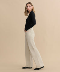 Mid Rise Wide Leg