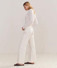 Mid Rise Wide Leg