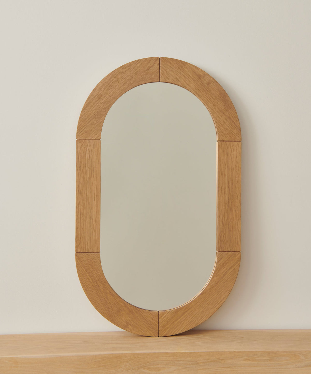 Oak Oval Mirror
