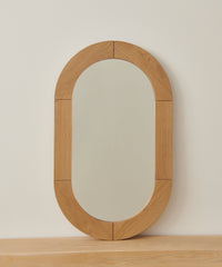 Oak Oval Mirror